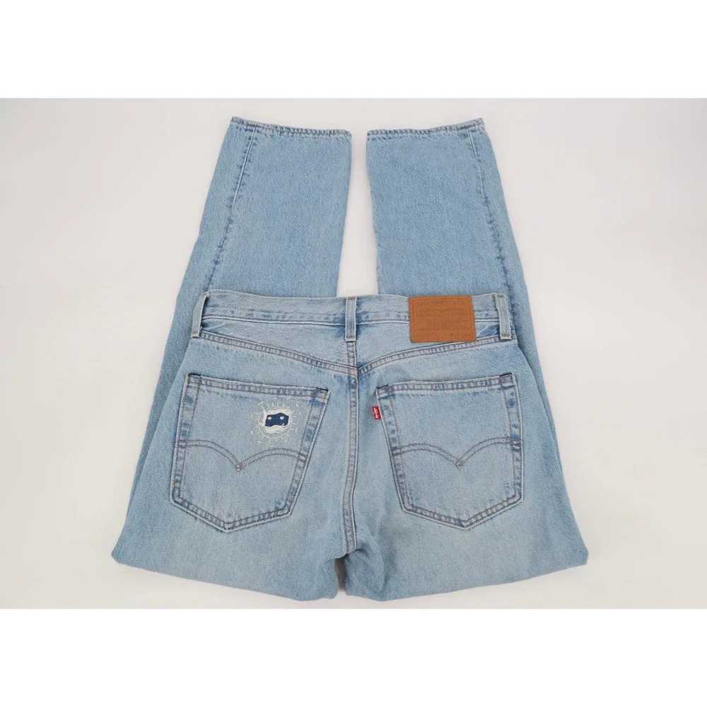 LEVI'S Premium Big E Lot‎ 551 Z Distressed Straight Fit Denim Jeans Mens 30x30